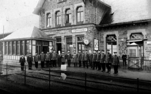 Bahnhof Overath – hierher kamen die Plünderer aus Köln