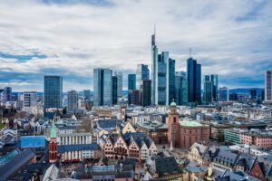 Skyline Frankfurt am Main als Symbol für den Kapitalismus